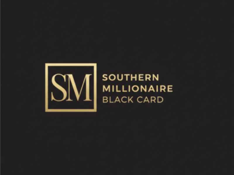 Southern Millionaire Black Card logo design by FIAFAI