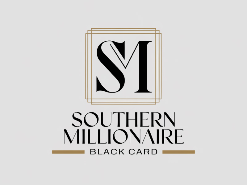 Southern Millionaire Black Card logo design by anchorbuzz