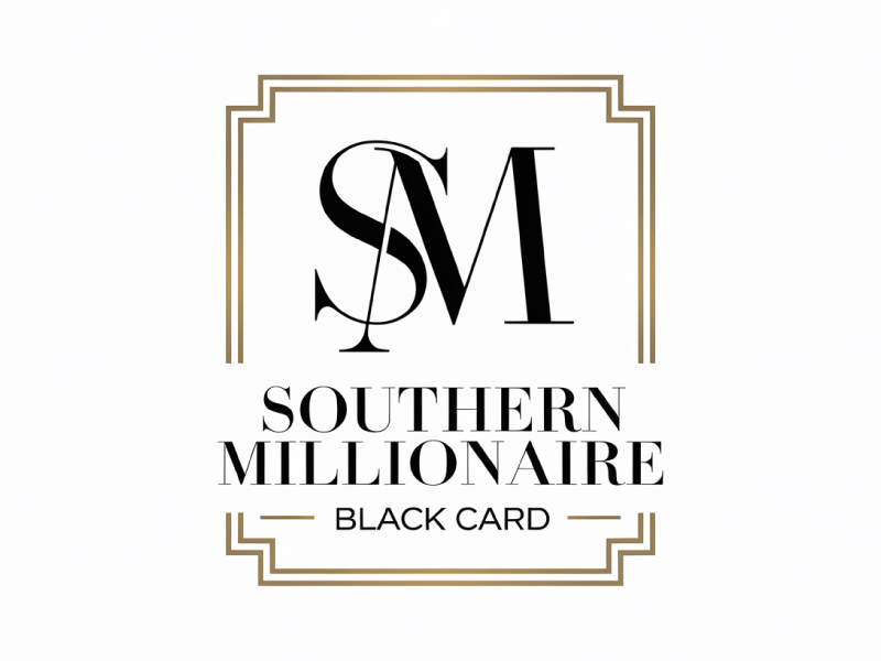 Southern Millionaire Black Card logo design by anchorbuzz