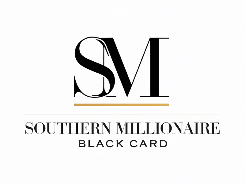 Southern Millionaire Black Card logo design by anchorbuzz