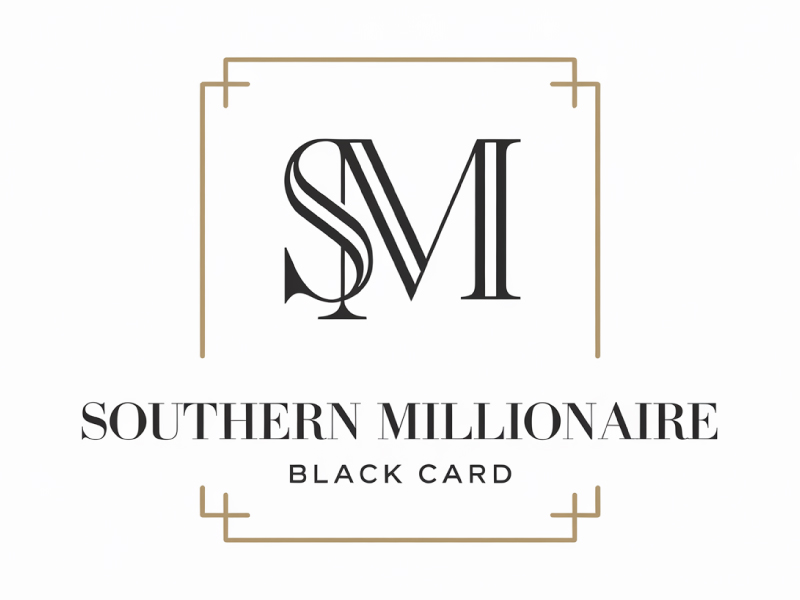 Southern Millionaire Black Card logo design by anchorbuzz