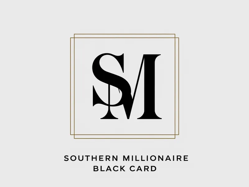 Southern Millionaire Black Card logo design by anchorbuzz