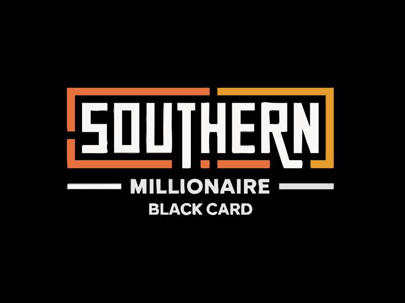 Southern Millionaire Black Card logo design by xbrand