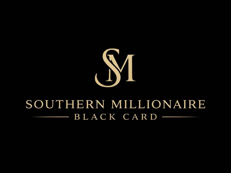 Southern Millionaire Black Card logo design by xbrand
