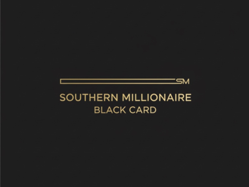 Southern Millionaire Black Card logo design by FIAFAI