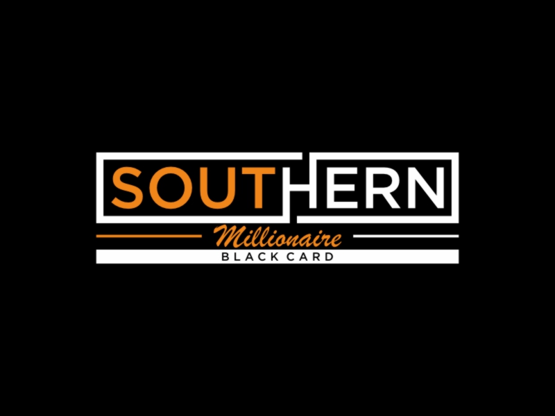 Southern Millionaire Black Card logo design by banaspati