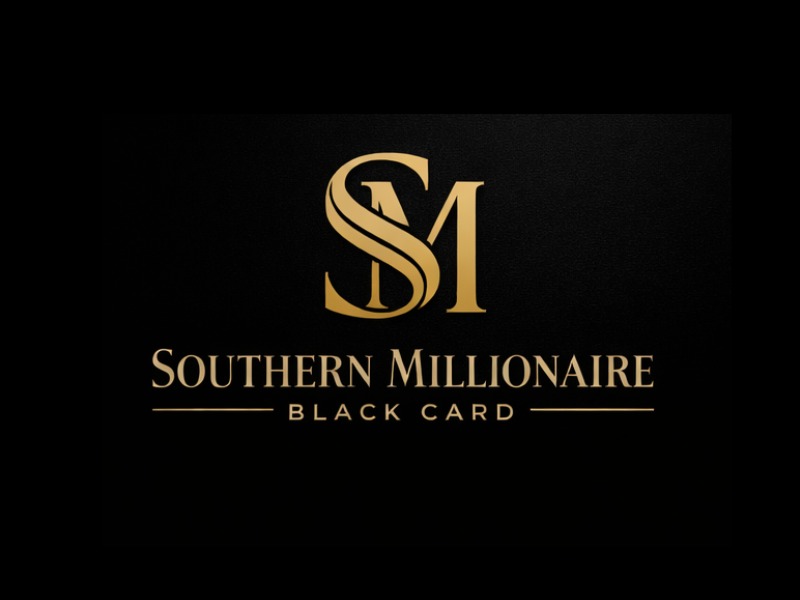 Southern Millionaire Black Card logo design by grea8design