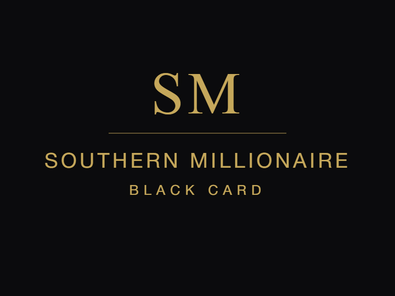 Southern Millionaire Black Card logo design by Anirban Maity