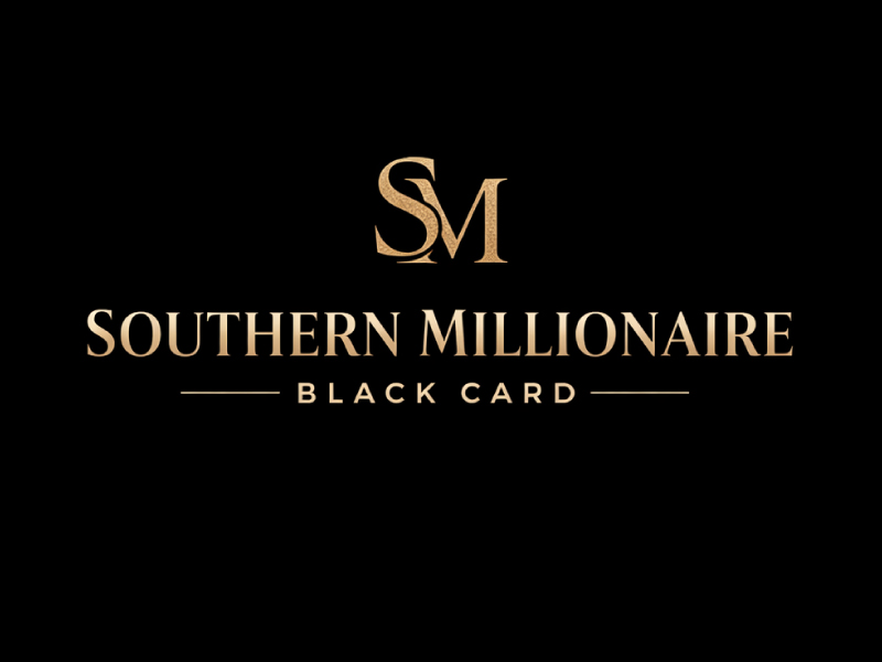 Southern Millionaire Black Card logo design by Anirban Maity