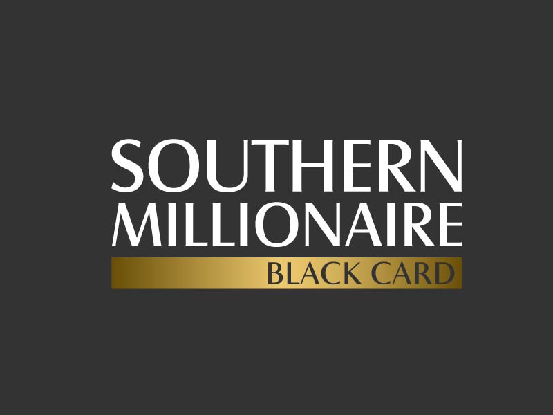 Southern Millionaire Black Card logo design by superbeam