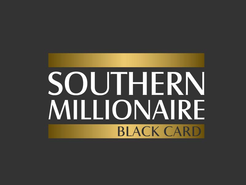 Southern Millionaire Black Card logo design by superbeam
