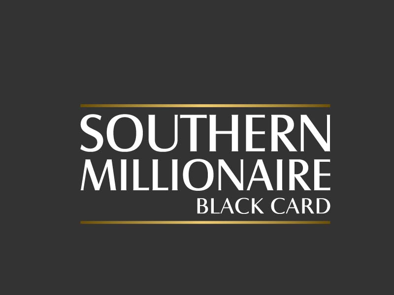 Southern Millionaire Black Card logo design by superbeam