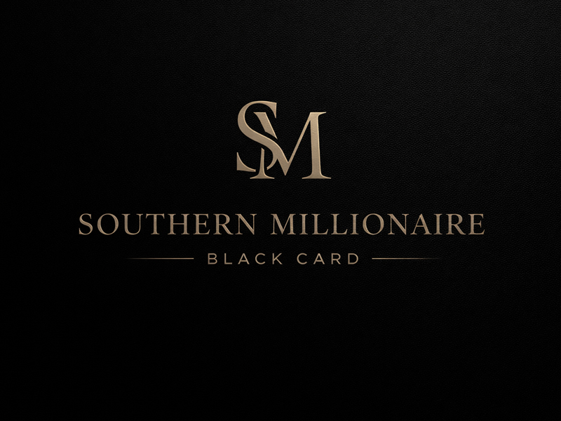 Southern Millionaire Black Card logo design by Kanenas