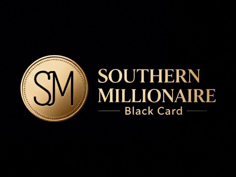 Southern Millionaire Black Card logo design by XenaArt