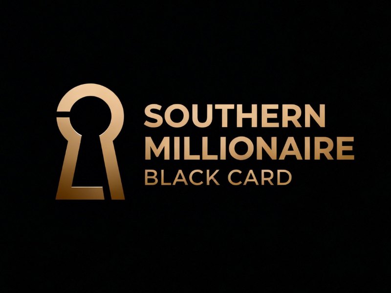 Southern Millionaire Black Card logo design by XenaArt