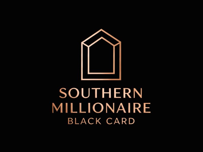 Southern Millionaire Black Card logo design by XenaArt