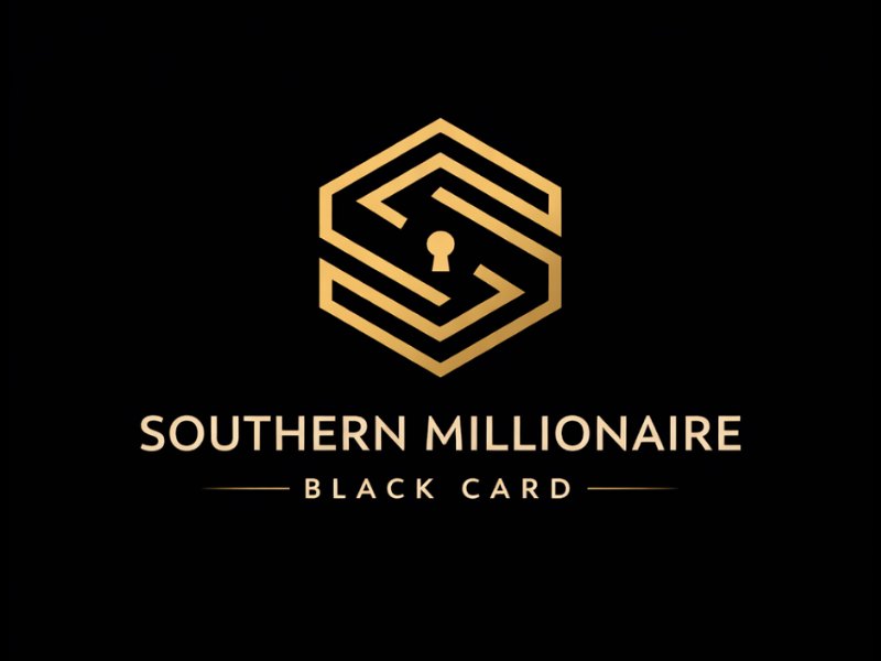 Southern Millionaire Black Card logo design by Lordede