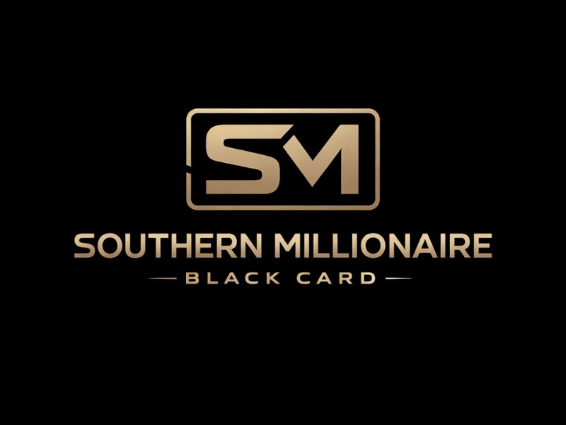 Southern Millionaire Black Card logo design by Lordede