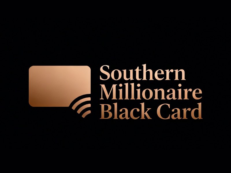 Southern Millionaire Black Card logo design by Lordede