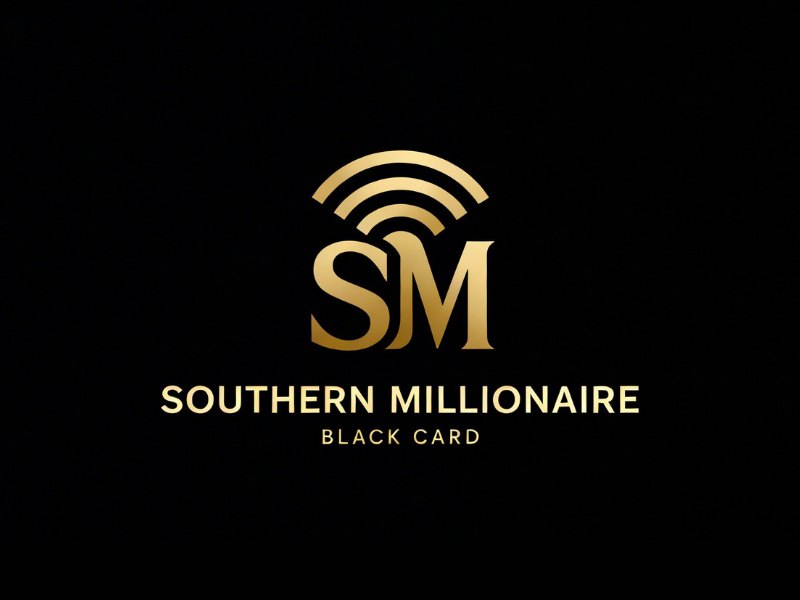 Southern Millionaire Black Card logo design by Hadisk