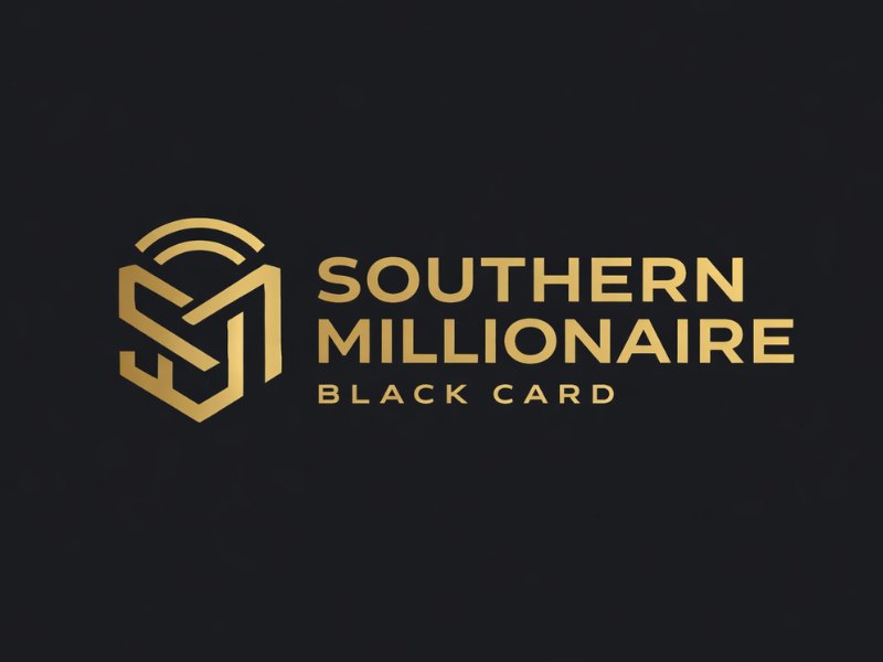 Southern Millionaire Black Card logo design by Hadisk