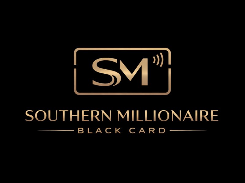 Southern Millionaire Black Card logo design by Hadisk