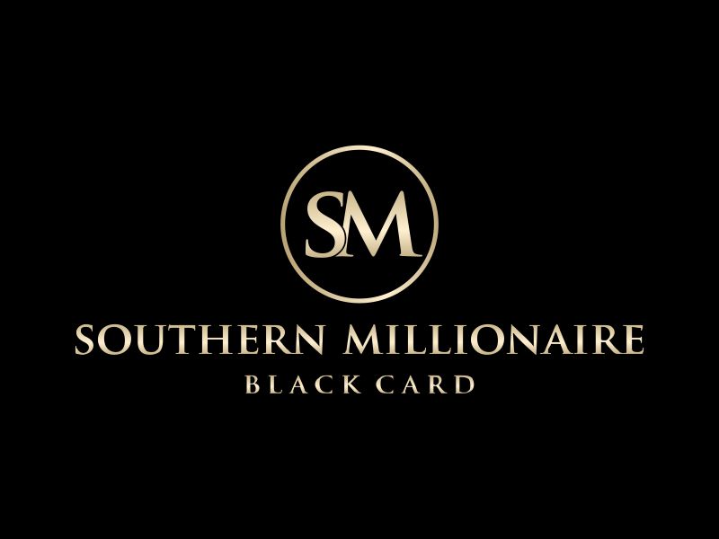 Southern Millionaire Black Card logo design by oke2angconcept