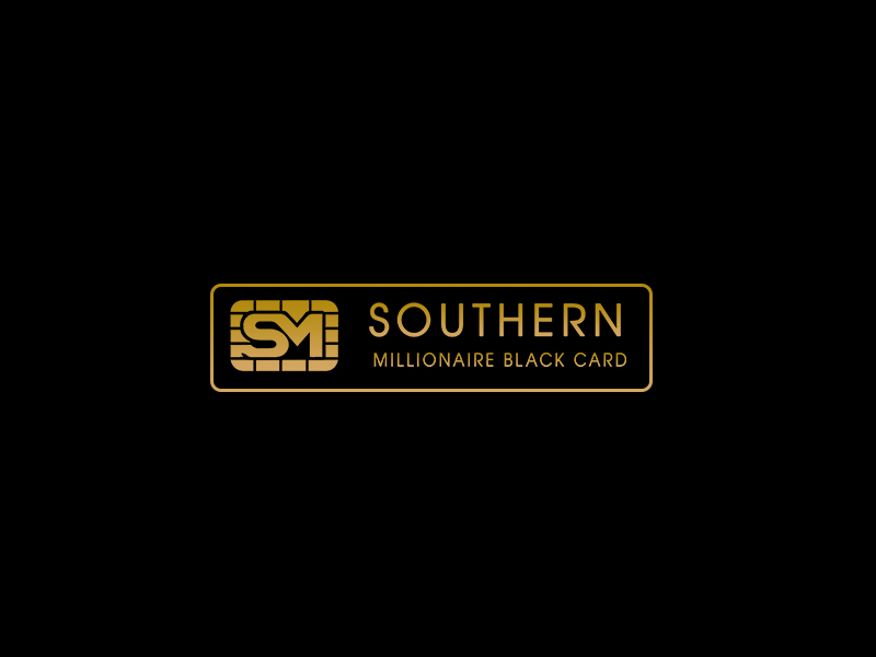 Southern Millionaire Black Card logo design by DADA007