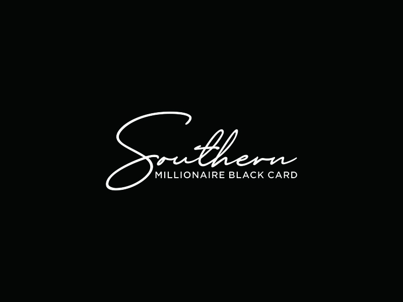 Southern Millionaire Black Card logo design by ozenkgraphic