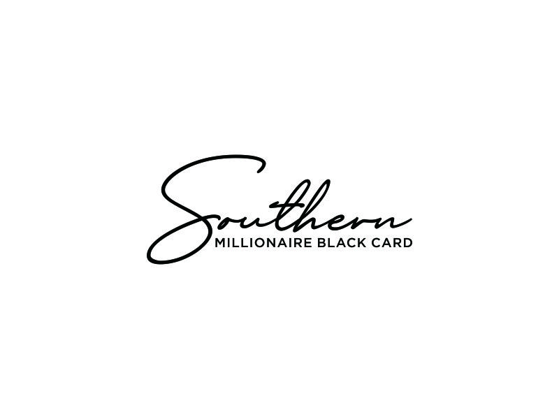 Southern Millionaire Black Card logo design by ozenkgraphic