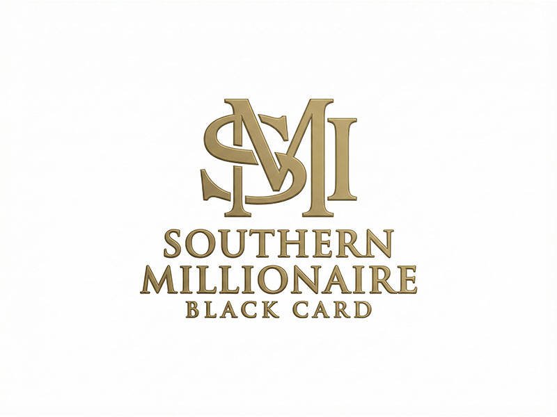 Southern Millionaire Black Card logo design by hnistanto