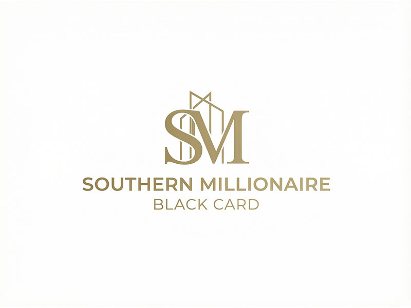 Southern Millionaire Black Card logo design by hnistanto