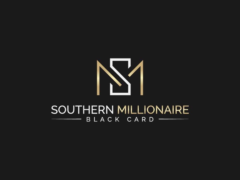 Southern Millionaire Black Card logo design by Osama Salem