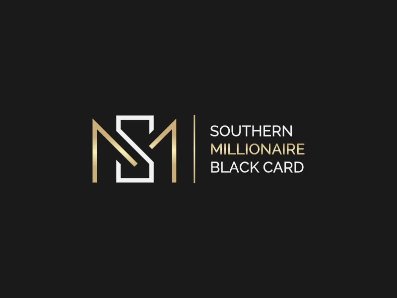 Southern Millionaire Black Card logo design by Osama Salem