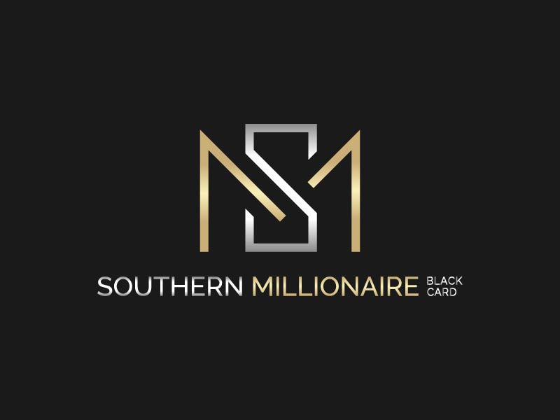 Southern Millionaire Black Card logo design by Osama Salem