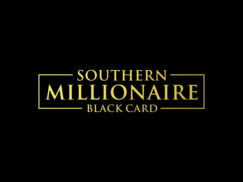 Southern Millionaire Black Card logo design by rizuki
