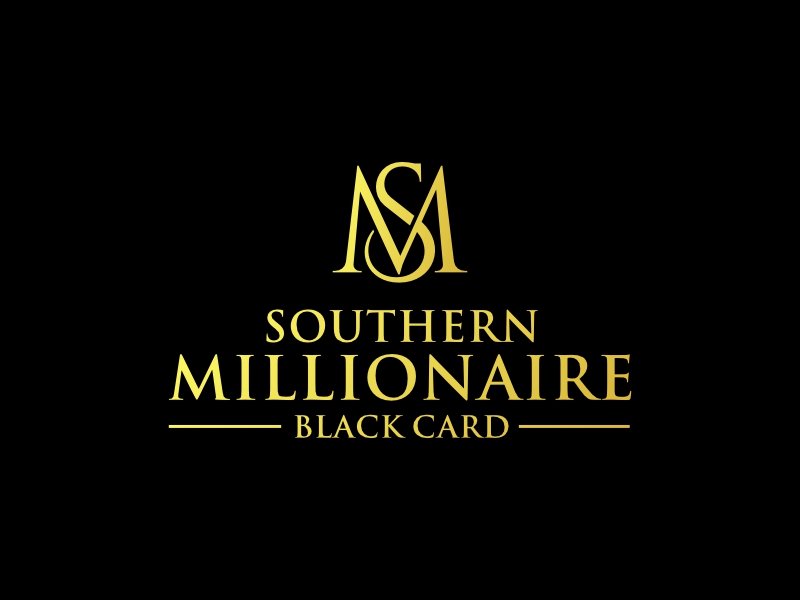 Southern Millionaire Black Card logo design by rizuki