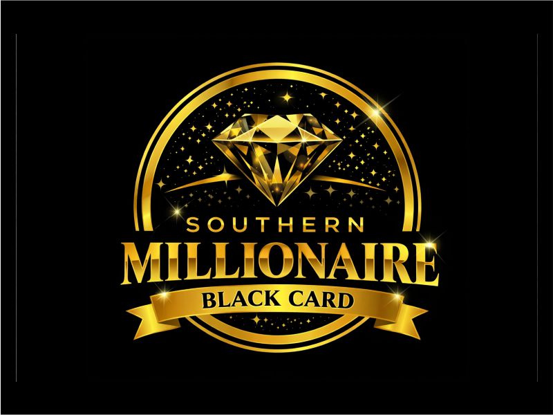 Southern Millionaire Black Card logo design by Girly