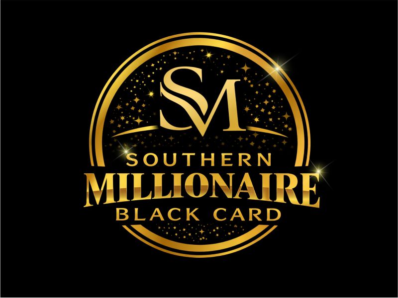 Southern Millionaire Black Card logo design by Girly