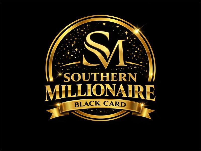 Southern Millionaire Black Card logo design by Girly