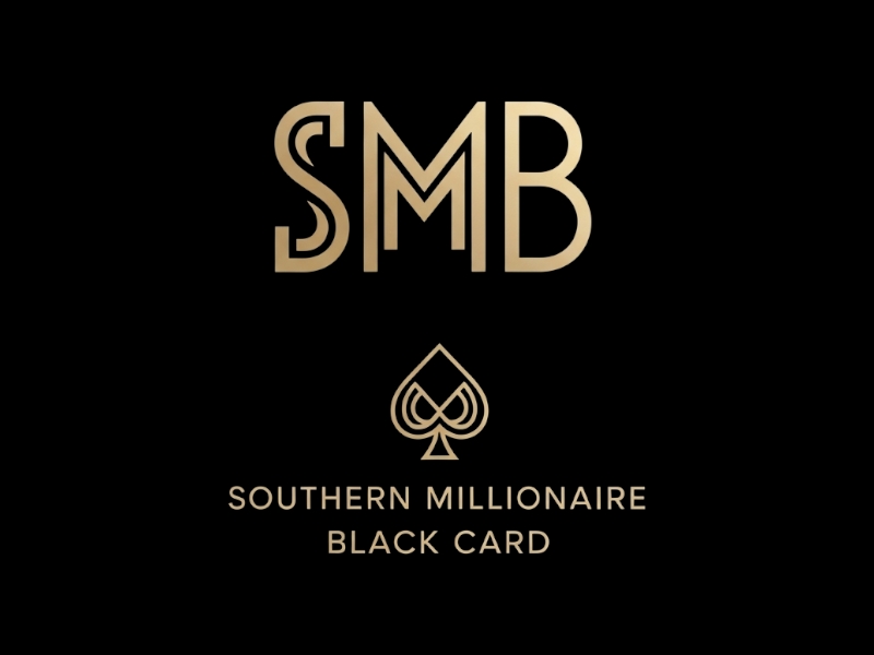 Southern Millionaire Black Card logo design by iffikhan