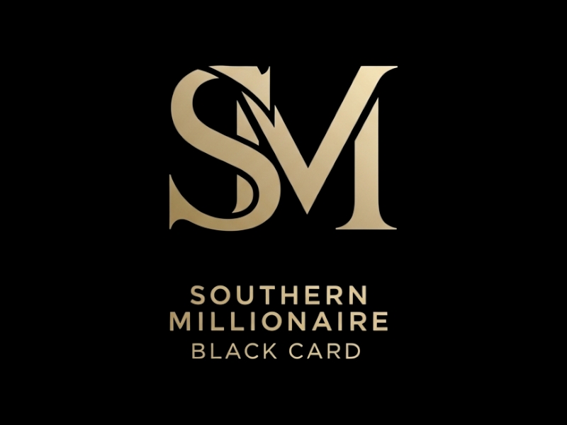 Southern Millionaire Black Card logo design by iffikhan