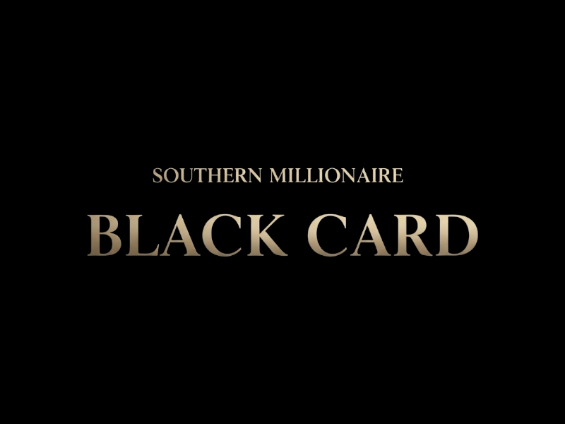 Southern Millionaire Black Card logo design by iffikhan