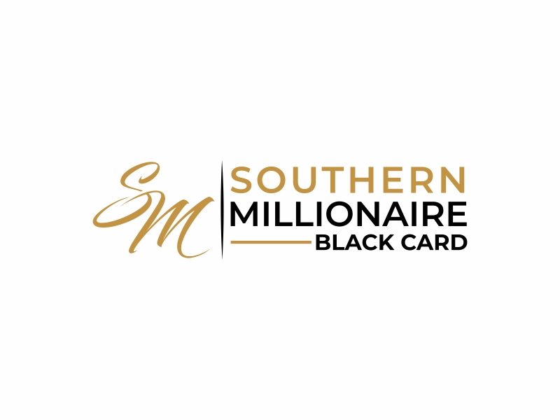 Southern Millionaire Black Card logo design by westiqius