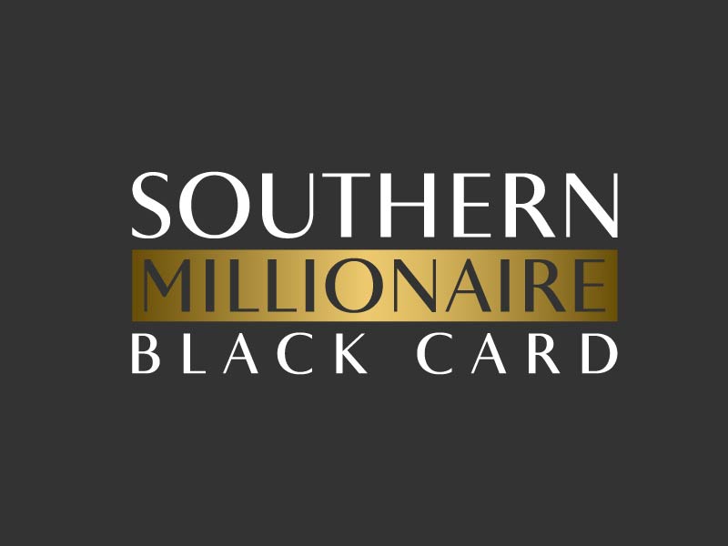 Southern Millionaire Black Card logo design by superbeam