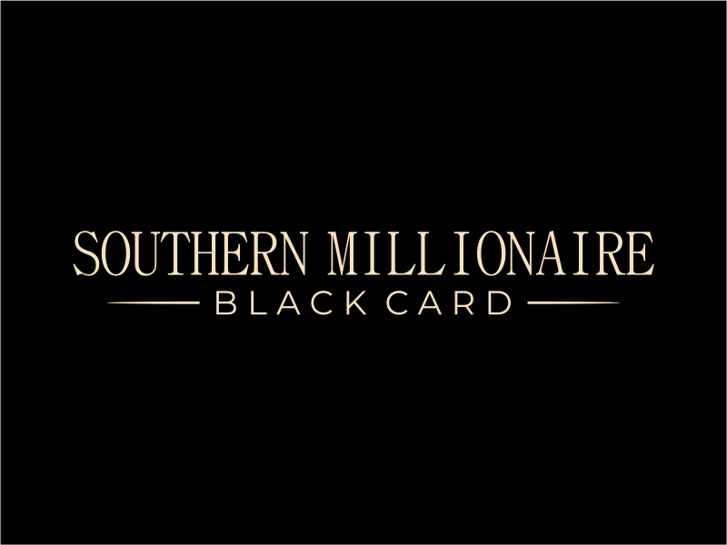 Southern Millionaire Black Card logo design by cintoko