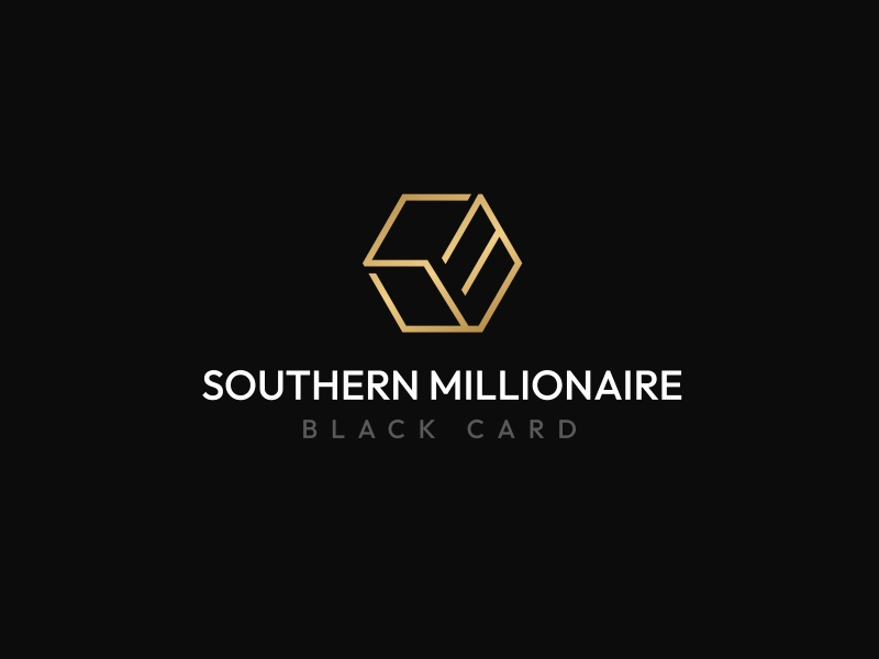 Southern Millionaire Black Card logo design by hasibhasan