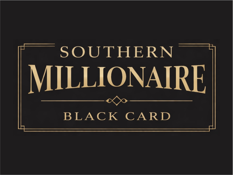 Southern Millionaire Black Card logo design by cintoko
