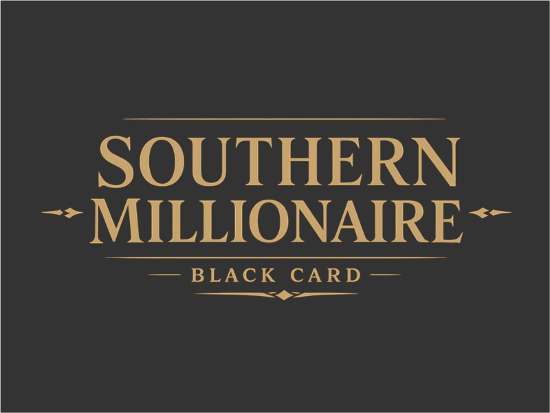 Southern Millionaire Black Card logo design by cintoko