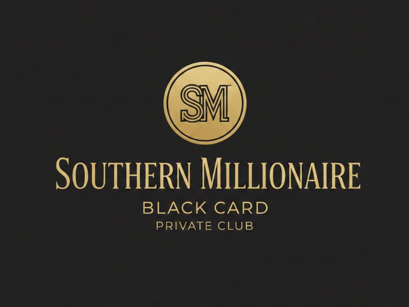 Southern Millionaire Black Card logo design by AndreBWid
